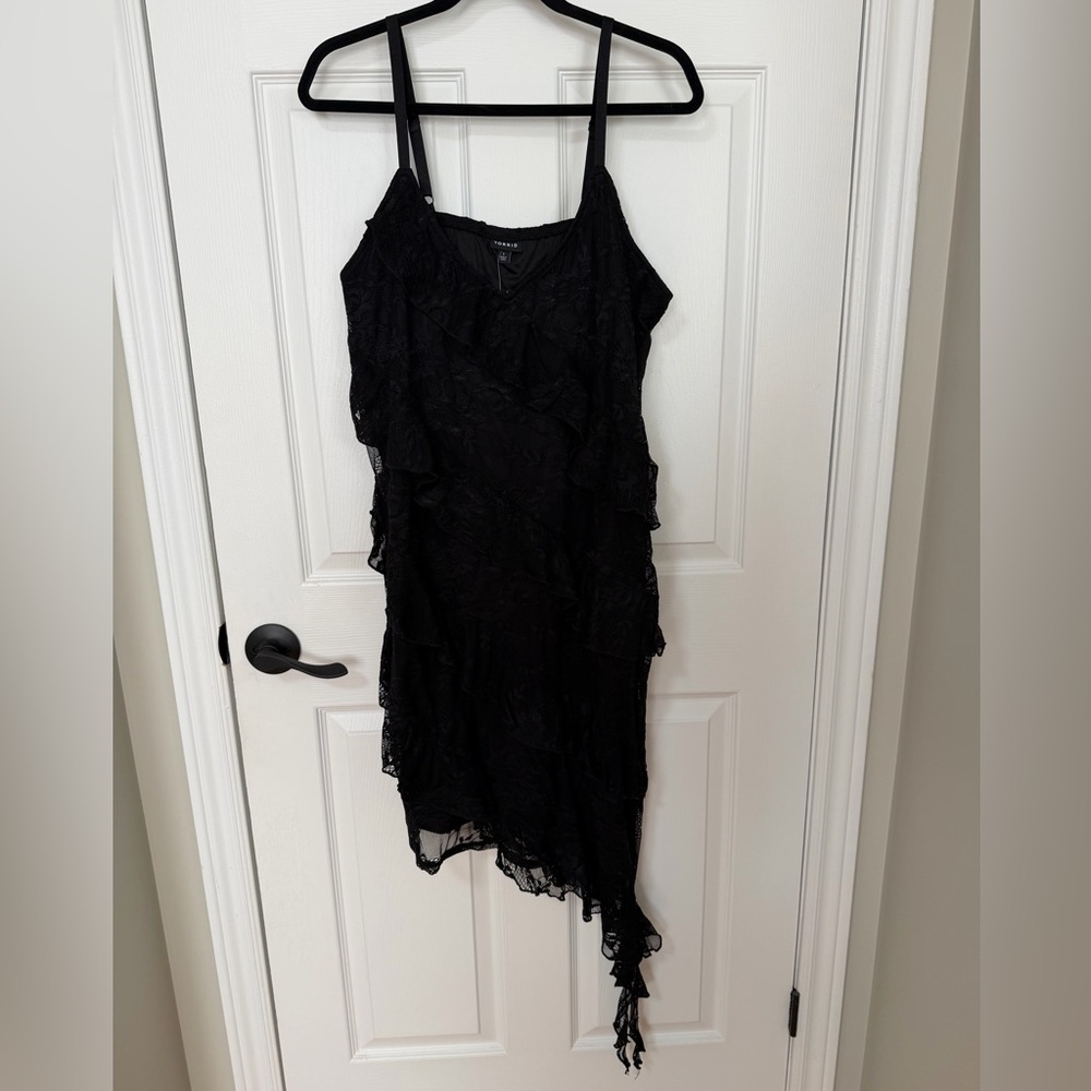 Torrid Asymmetrical Ruffle Dress - Picture 2 of 5